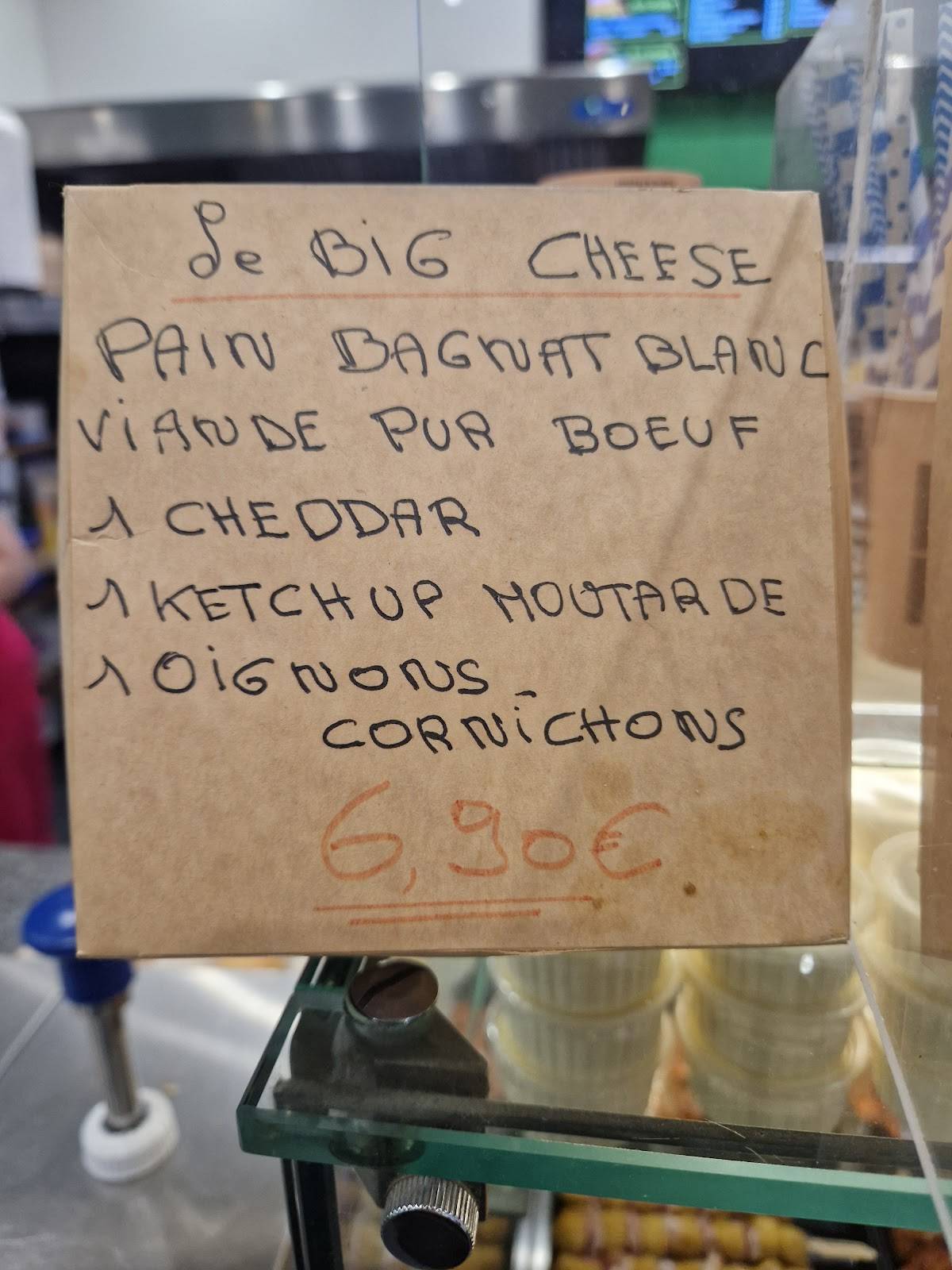 Menu de La Friterie du Rond-Point