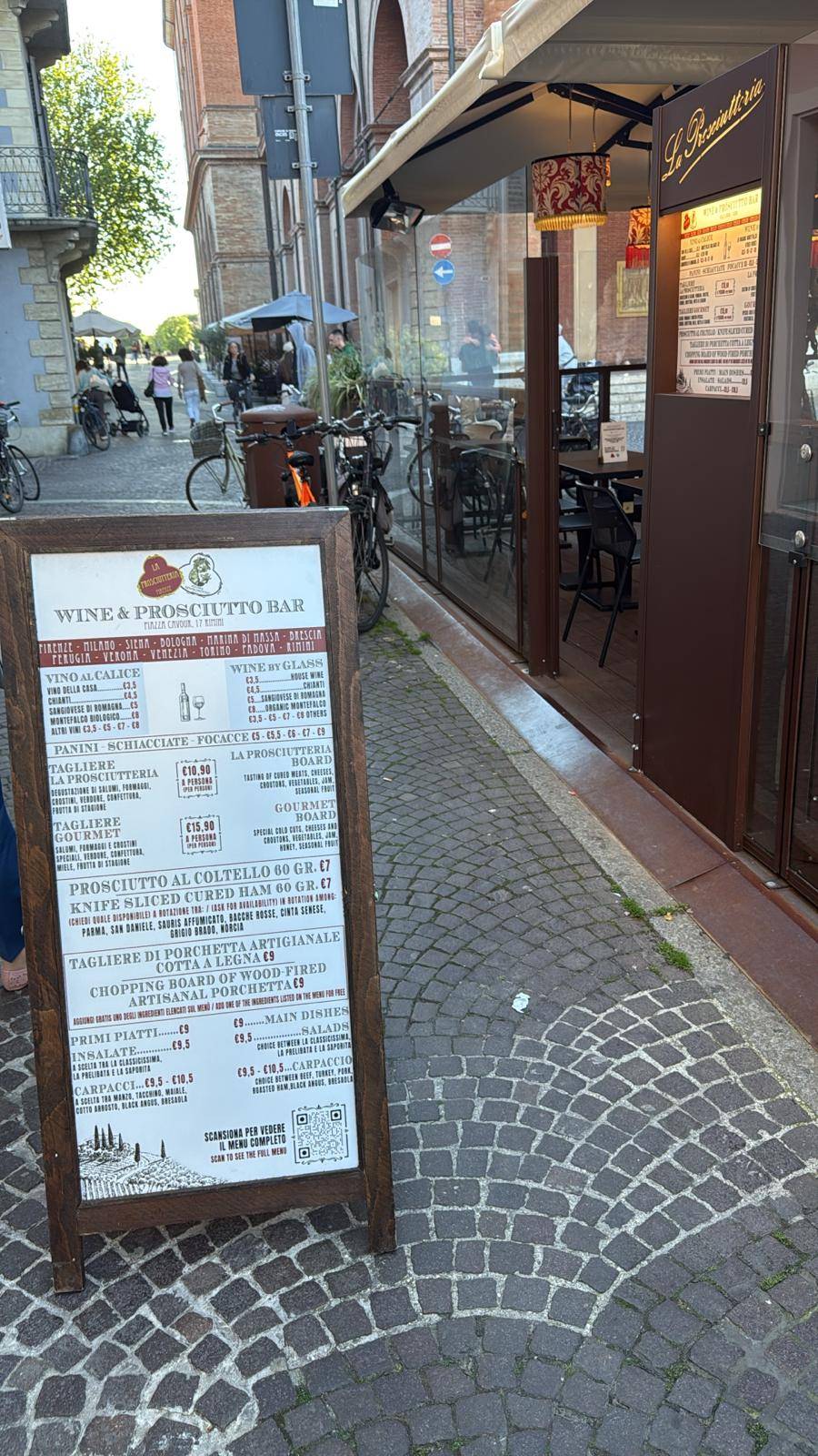Menu di La Prosciutteria Rimini 