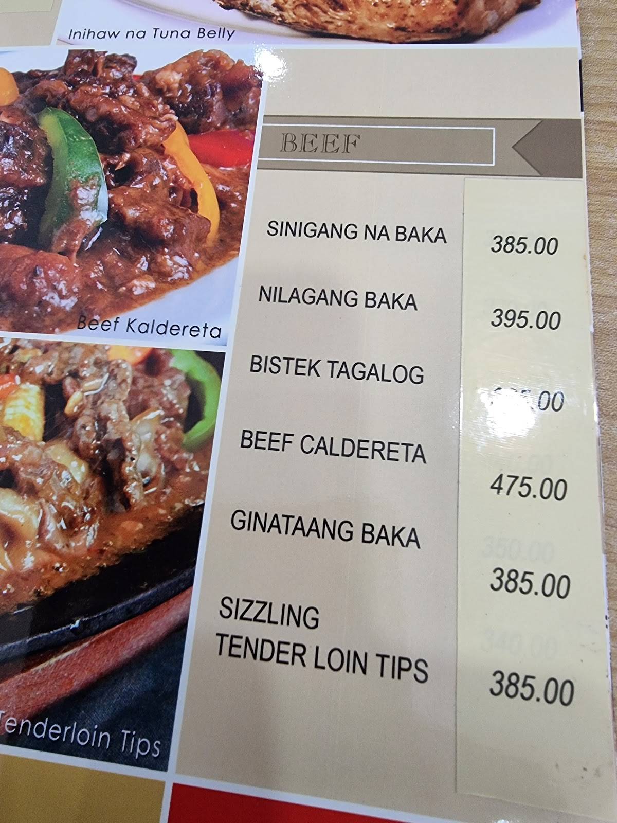 Menu at Lipa Grill restaurant, Lipa