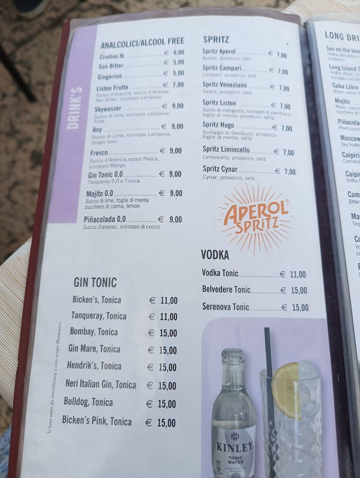 Menu di Liston 12 