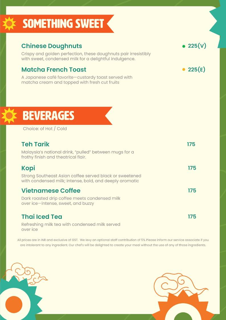 Little Soi - Coimbatore menu