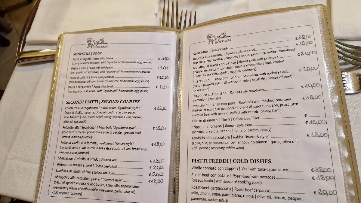 Menu di Lo Sgobbone Da Pippo 