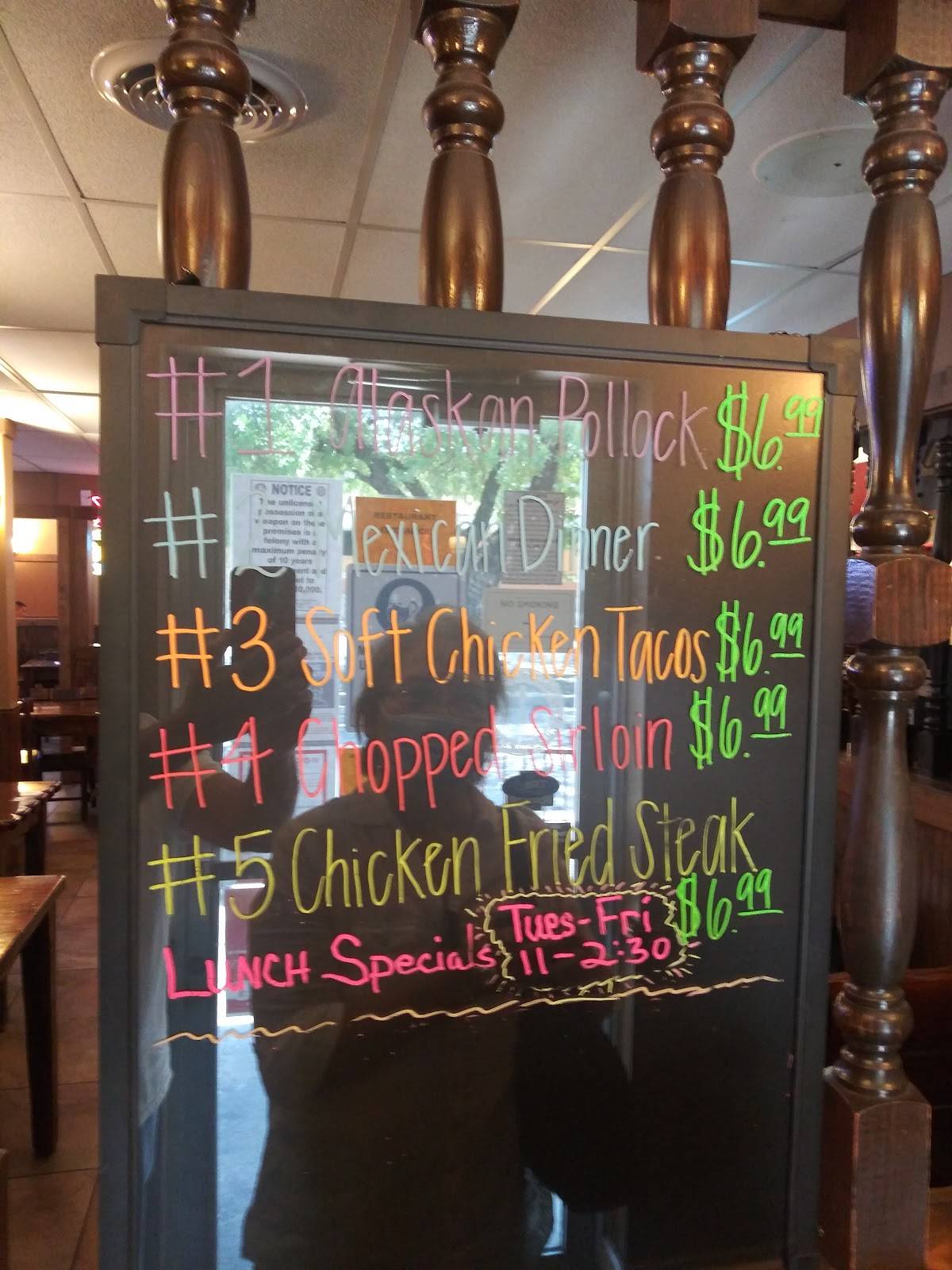 Menu at M.K. Davis Restaurant, San Antonio