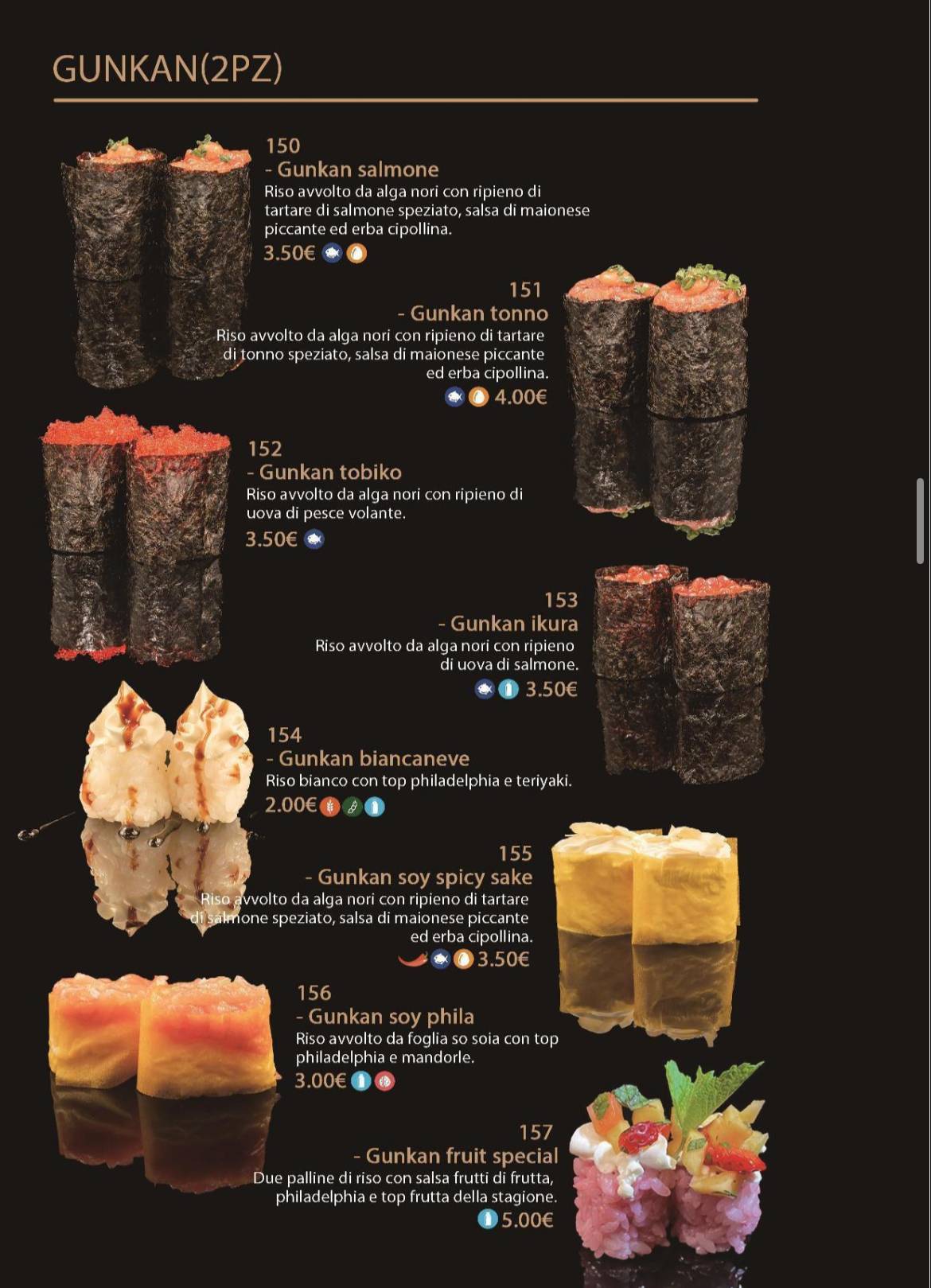 Menu di MITO SUSHI RESTAURANT 