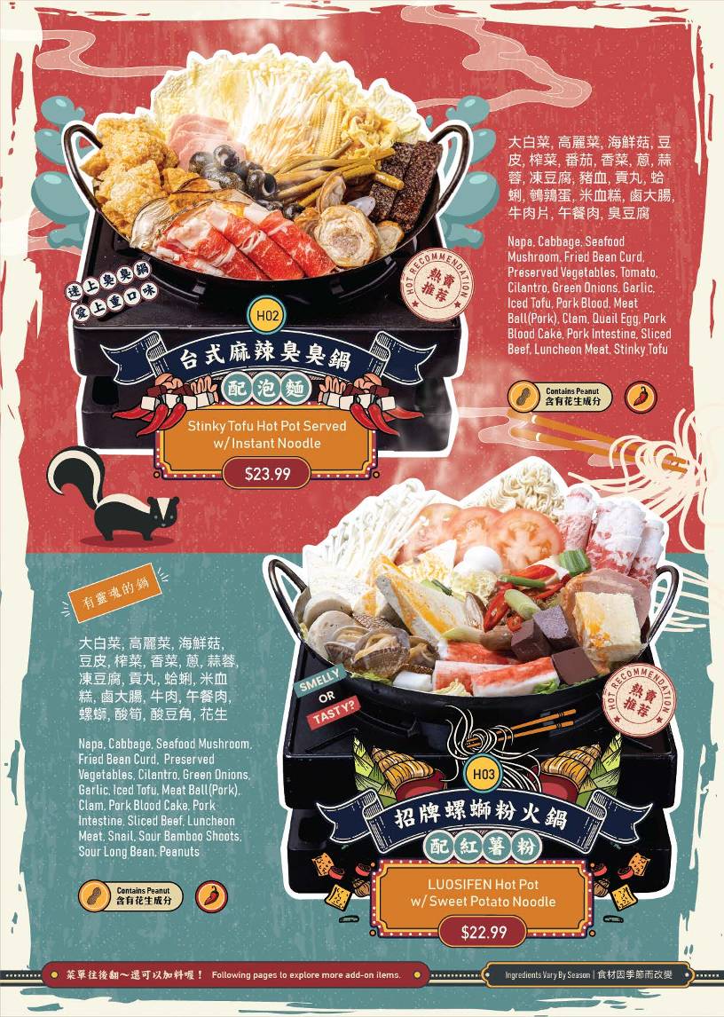 Menu de Mabu Generation