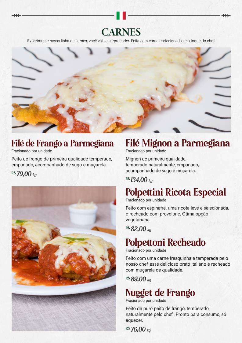 Mand'oro Massas - Cucina Artigianale Italiana em Americana cardápio