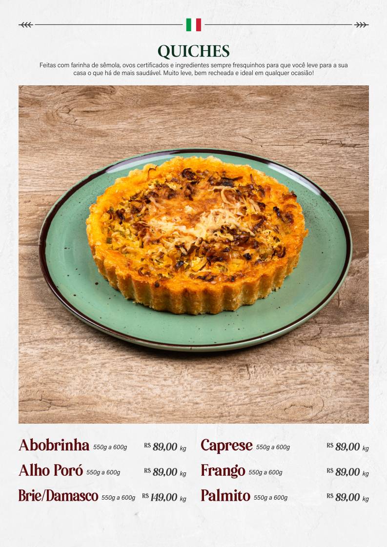 Mand'oro Massas - Cucina Artigianale Italiana em Americana cardápio