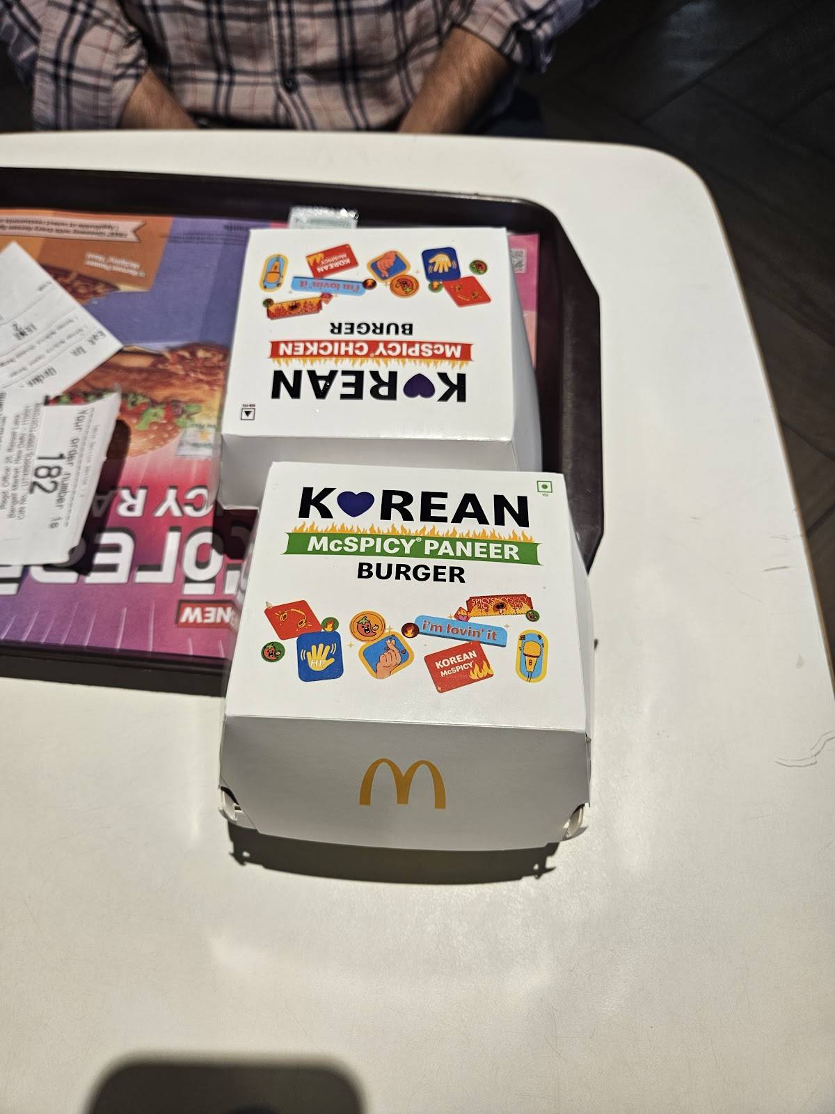 McDonald's menu