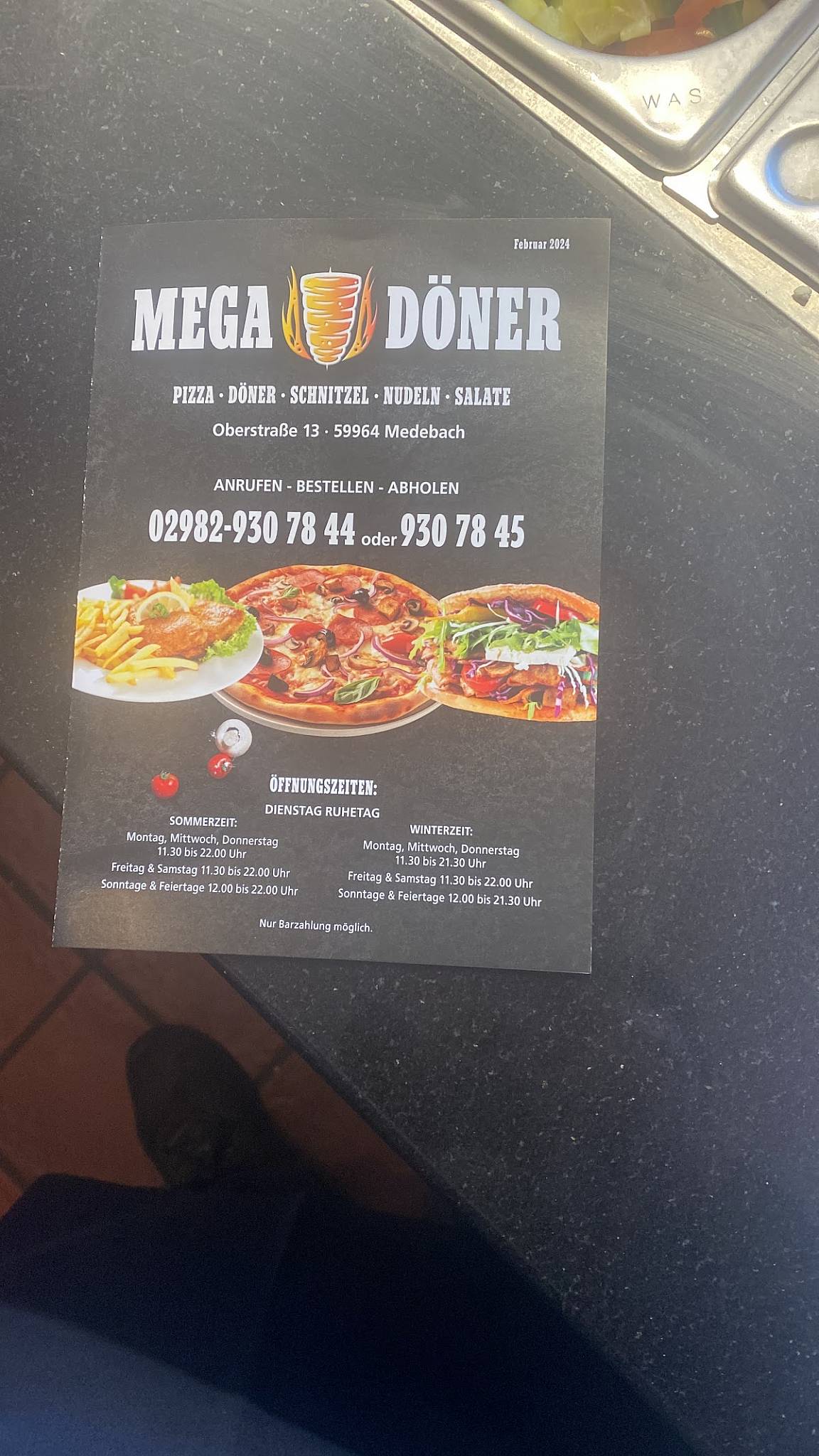 Speisekarte von Mega Döner restaurant, Medebach