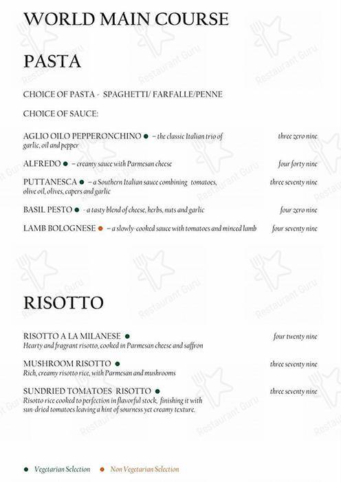 Meraki menu