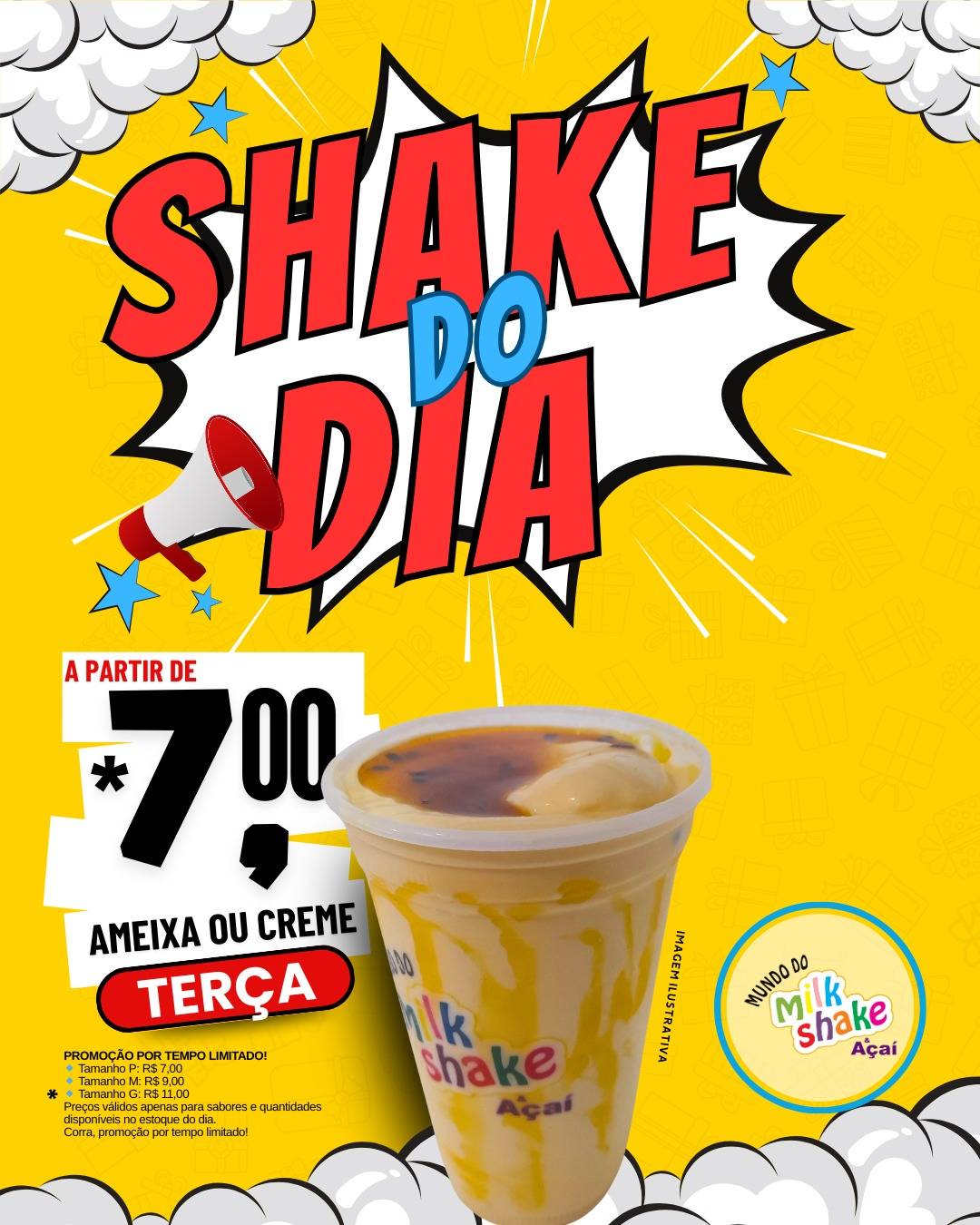 Mundo Do Milk Shake e Açaí cardápio