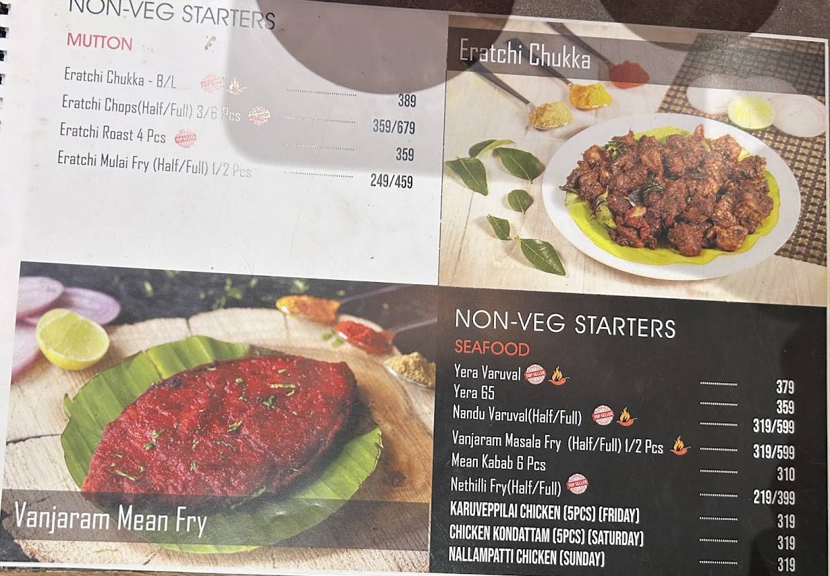 Naachiyar's menu
