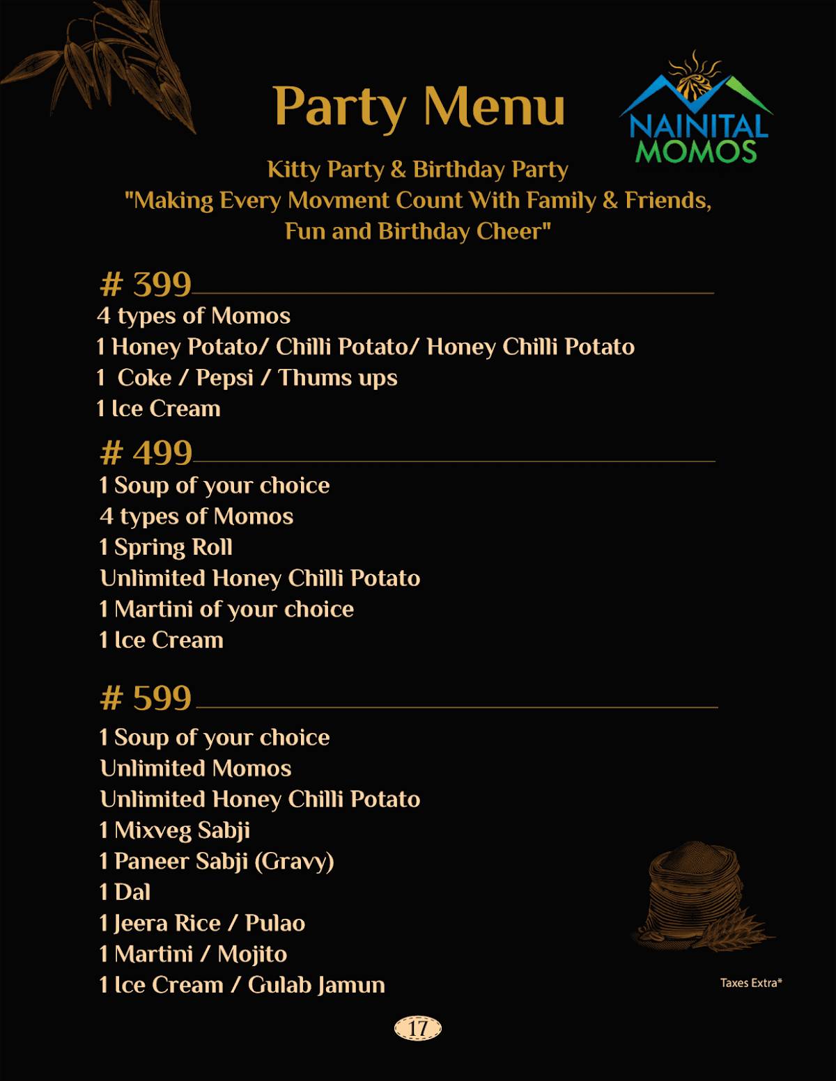 Nainital Momos - Multigrain momos menu