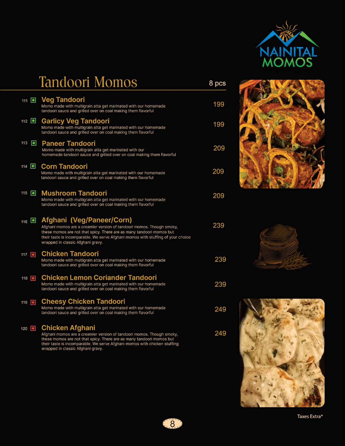 Nainital Momos - Multigrain momos menu