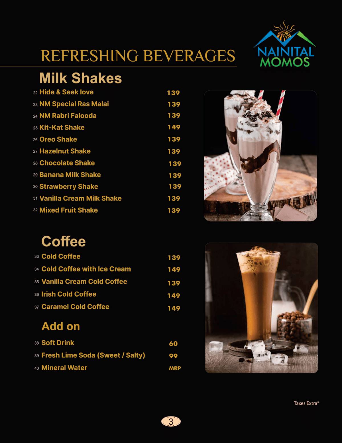 Nainital Momos - Multigrain momos menu