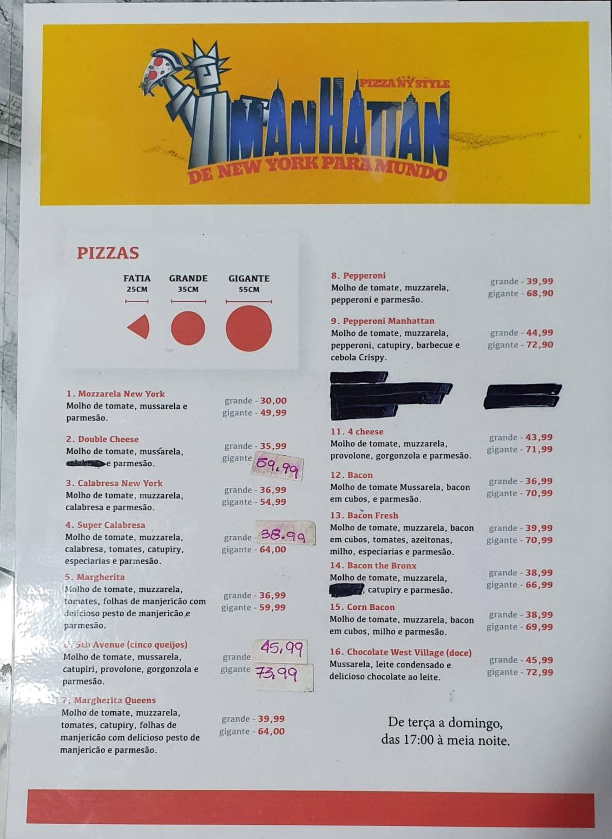 New York Style Pizza 3 /BC cardápio