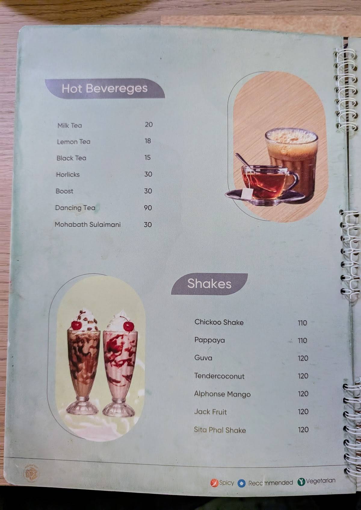 Noorjehan Multi-Cuisine Restaurant (Since 1950) menu