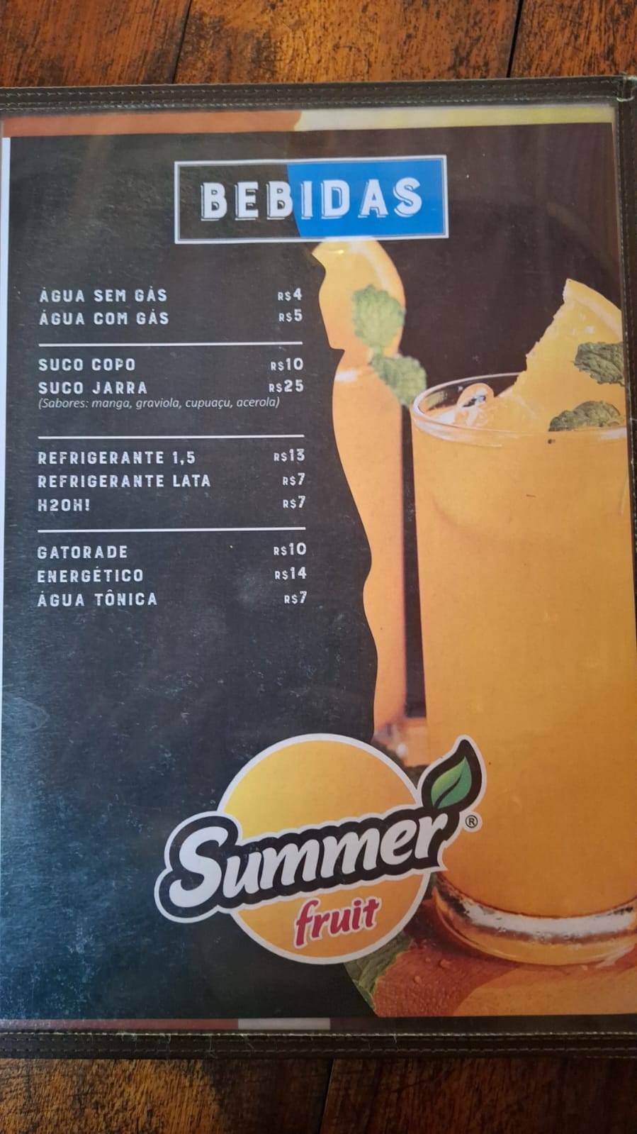 O PEREIRA Rota da Ferradura cardápio