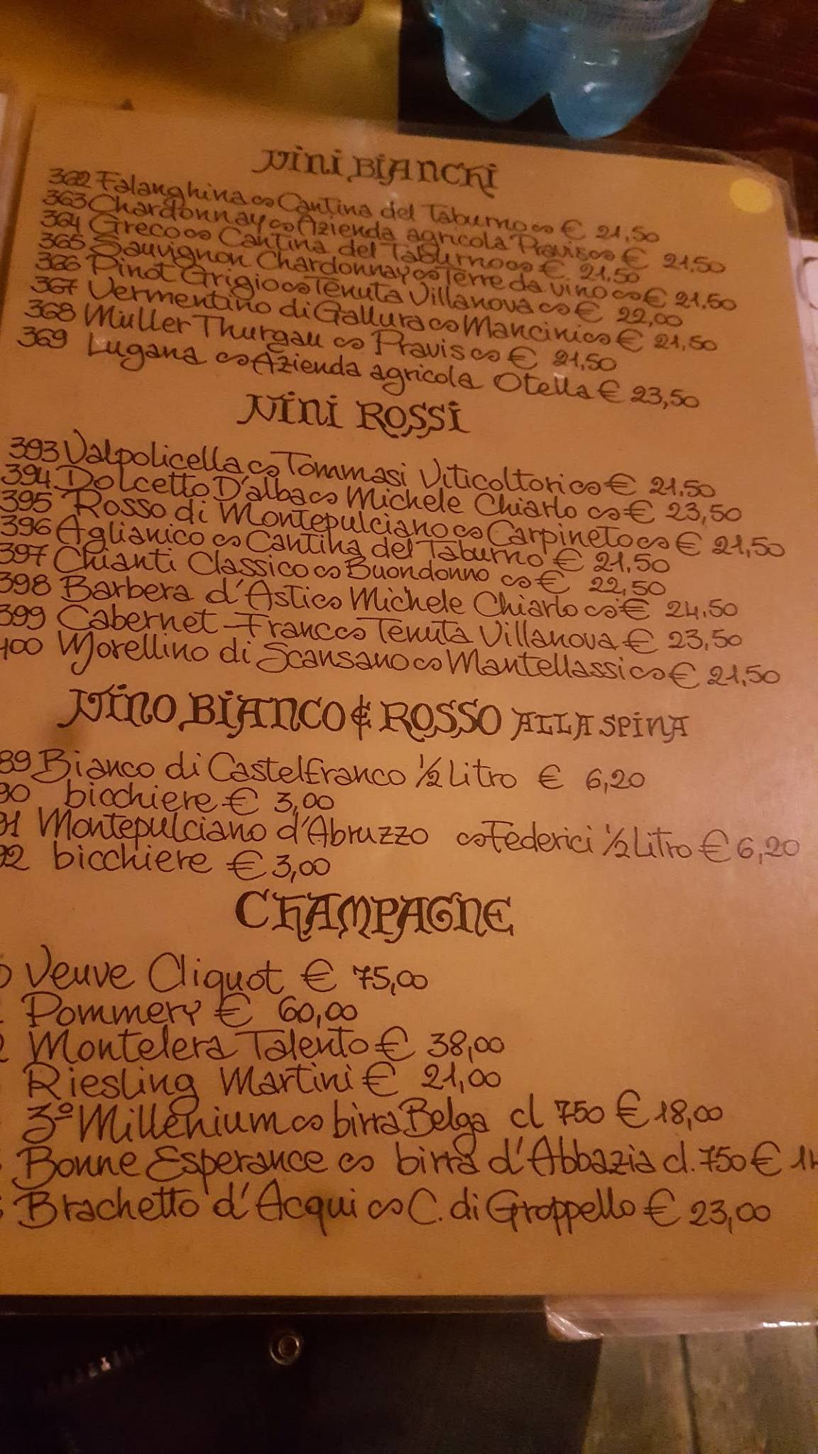 menu-at-old-bear-restaurant-rome-via-dei-gigli-d-oro