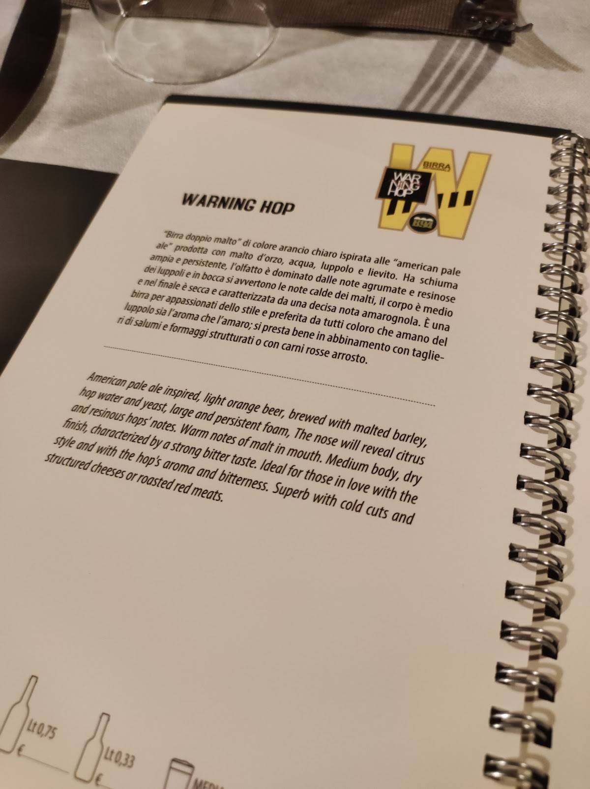 Menu di Origini 