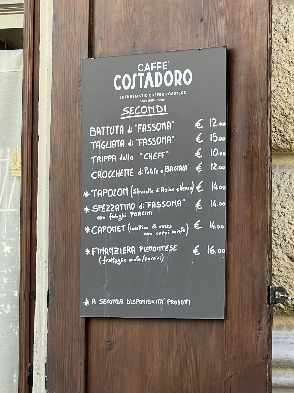 Menu di Osteria Trattoria Falabra'Ch 