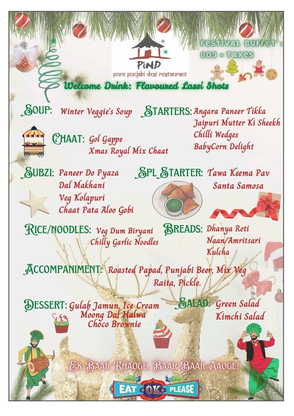PIND CHROMEPET menu