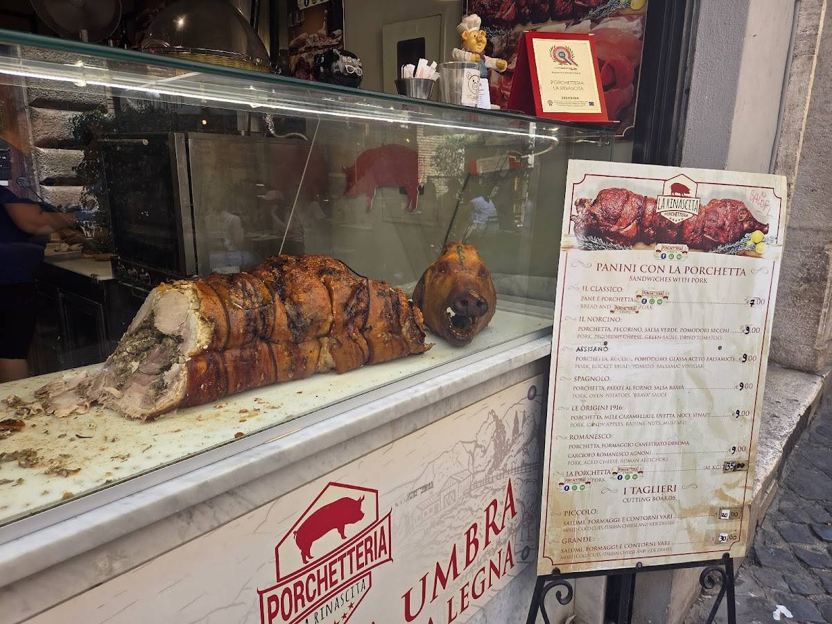 Menu di PORCHETTERIA LA RINASCITA 