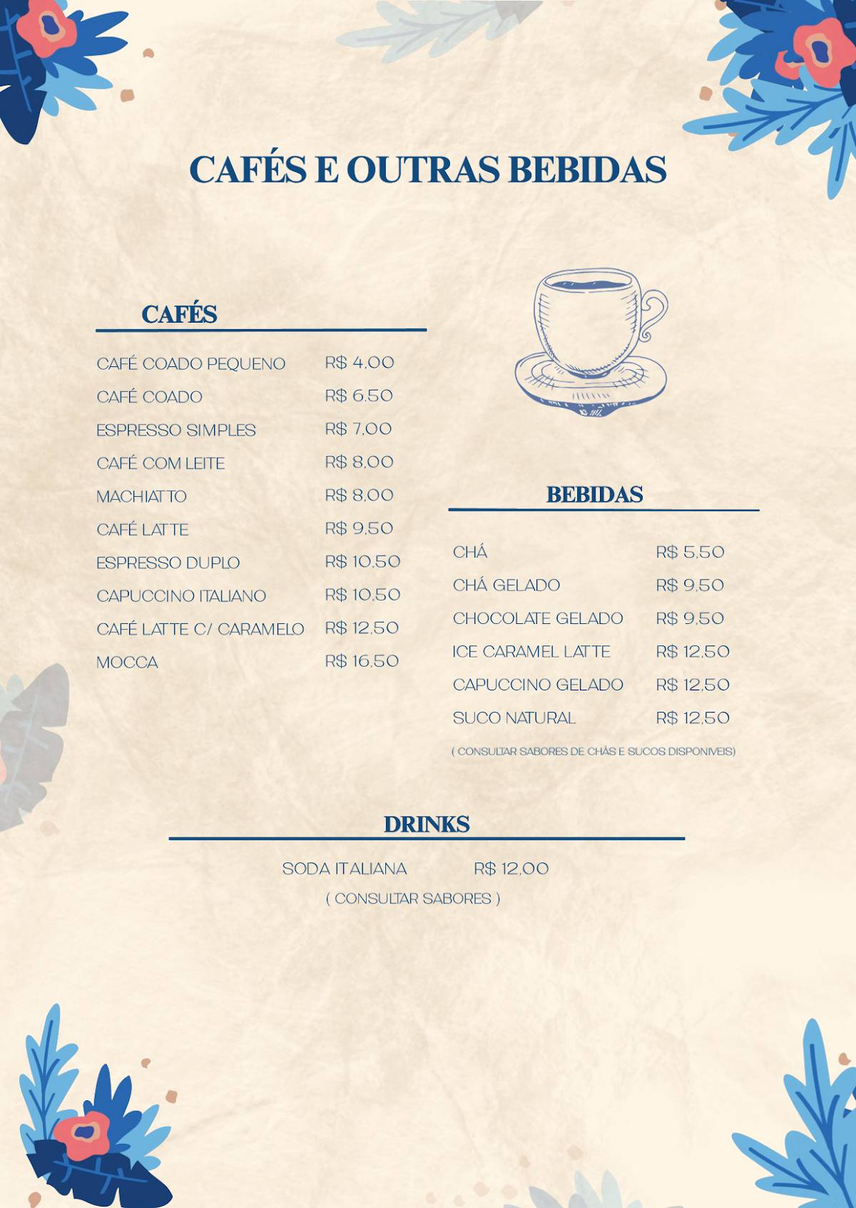 Padaria e Cafeteria Grão Casa de Pães cardápio
