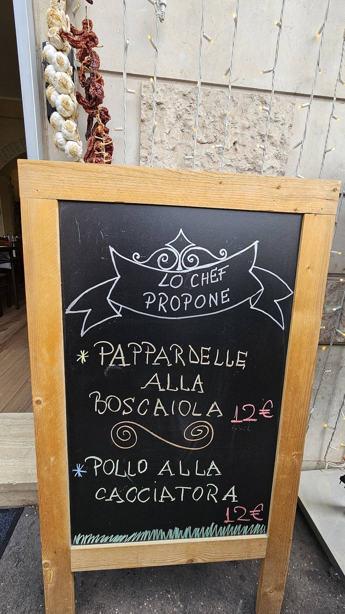 Menu di Papa Re - Marconi 