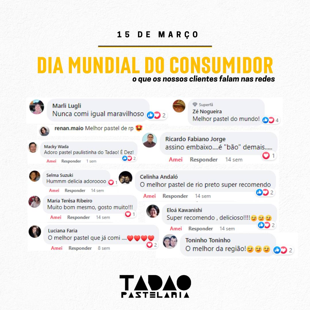 Pastelaria do Tadao cardápio