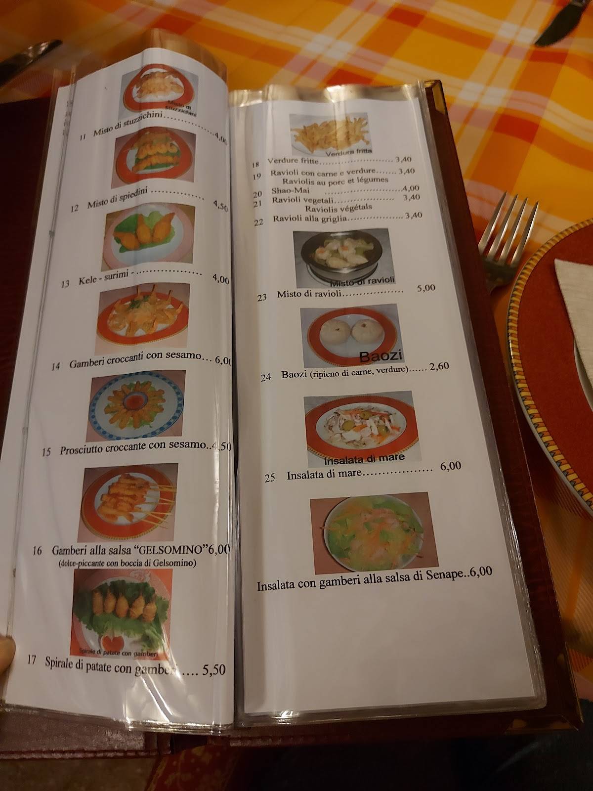 Menu di Ristorante Pechino 