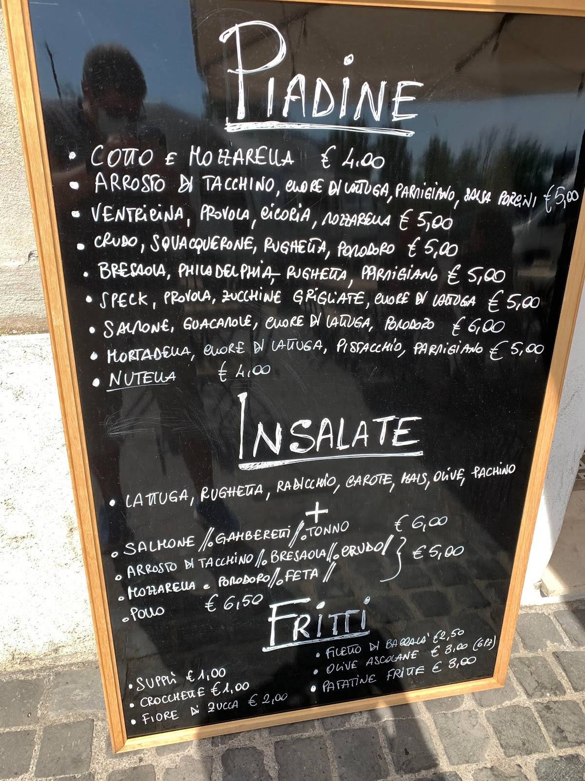 Menu di Piadina Piu' 