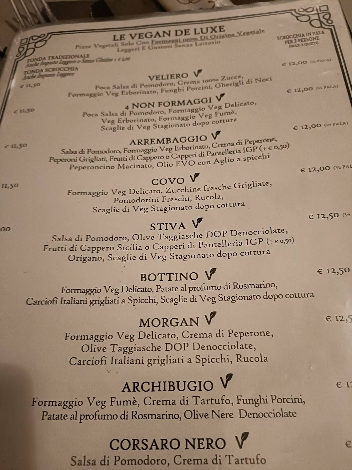 Menu di Pirati DeLuxe 