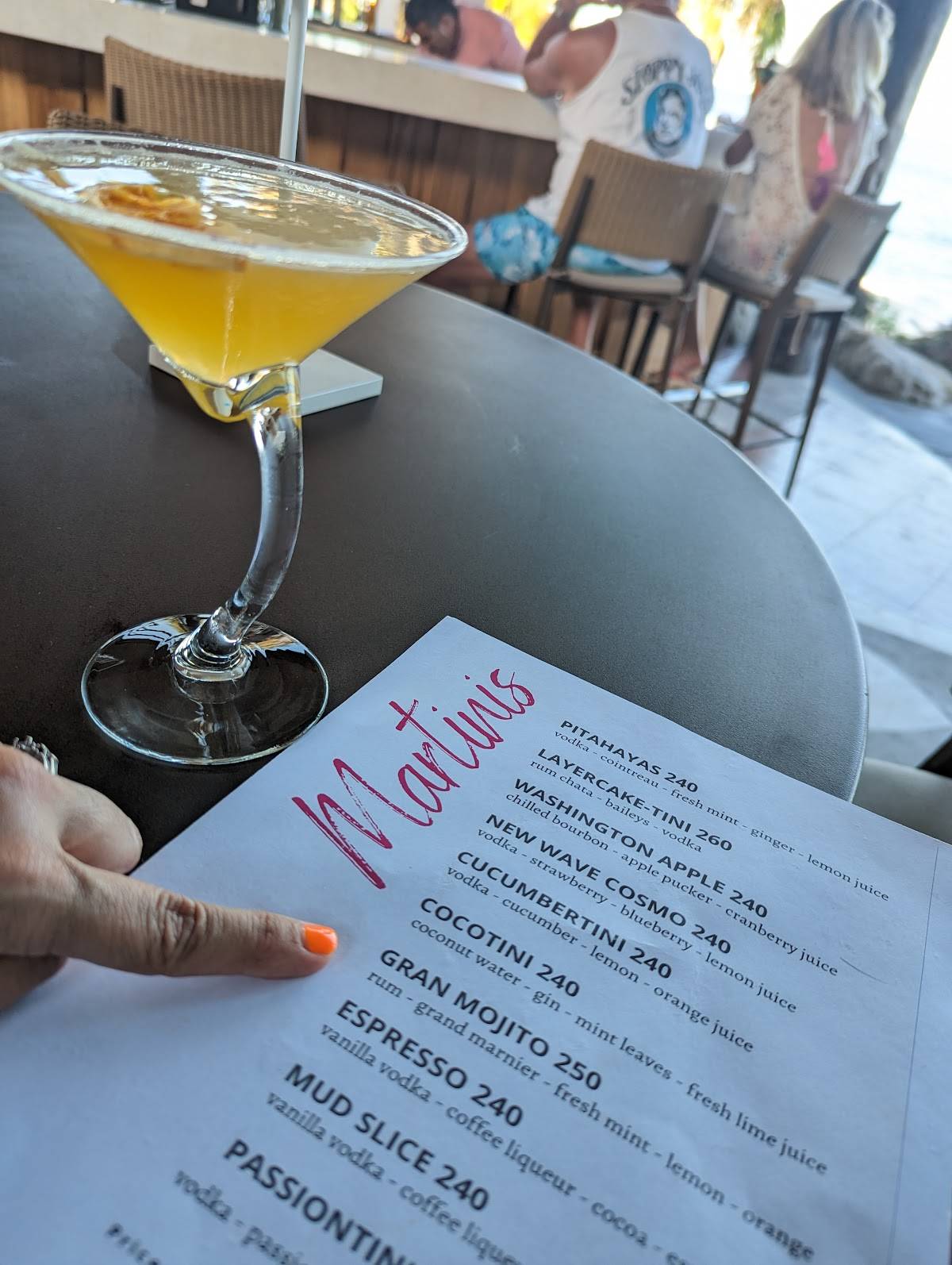 Menu at Pitahayas Restaurant, Mexico, Hacienda del Mar Los Cabos Cabo