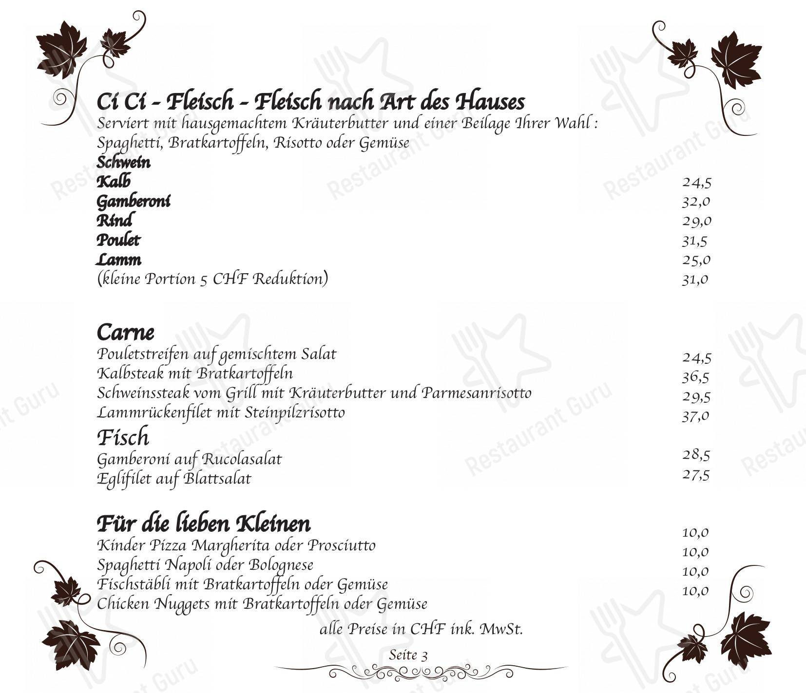 Pizzeria Rebstock in Neuhausen am Rheinfall - Детское