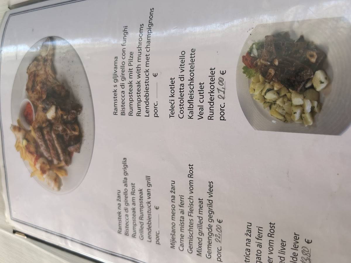 Menu di Restaurant Pizzeria VAL 