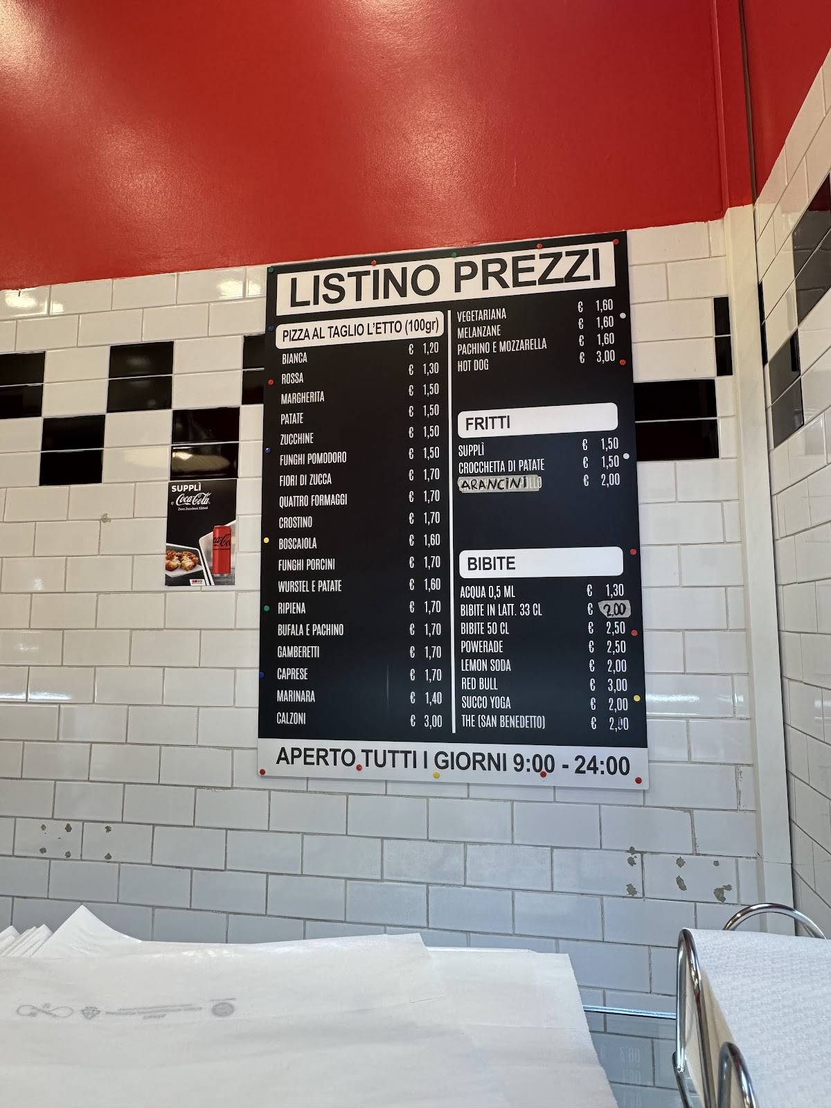 Menu di Pizzeria rustica al 187 