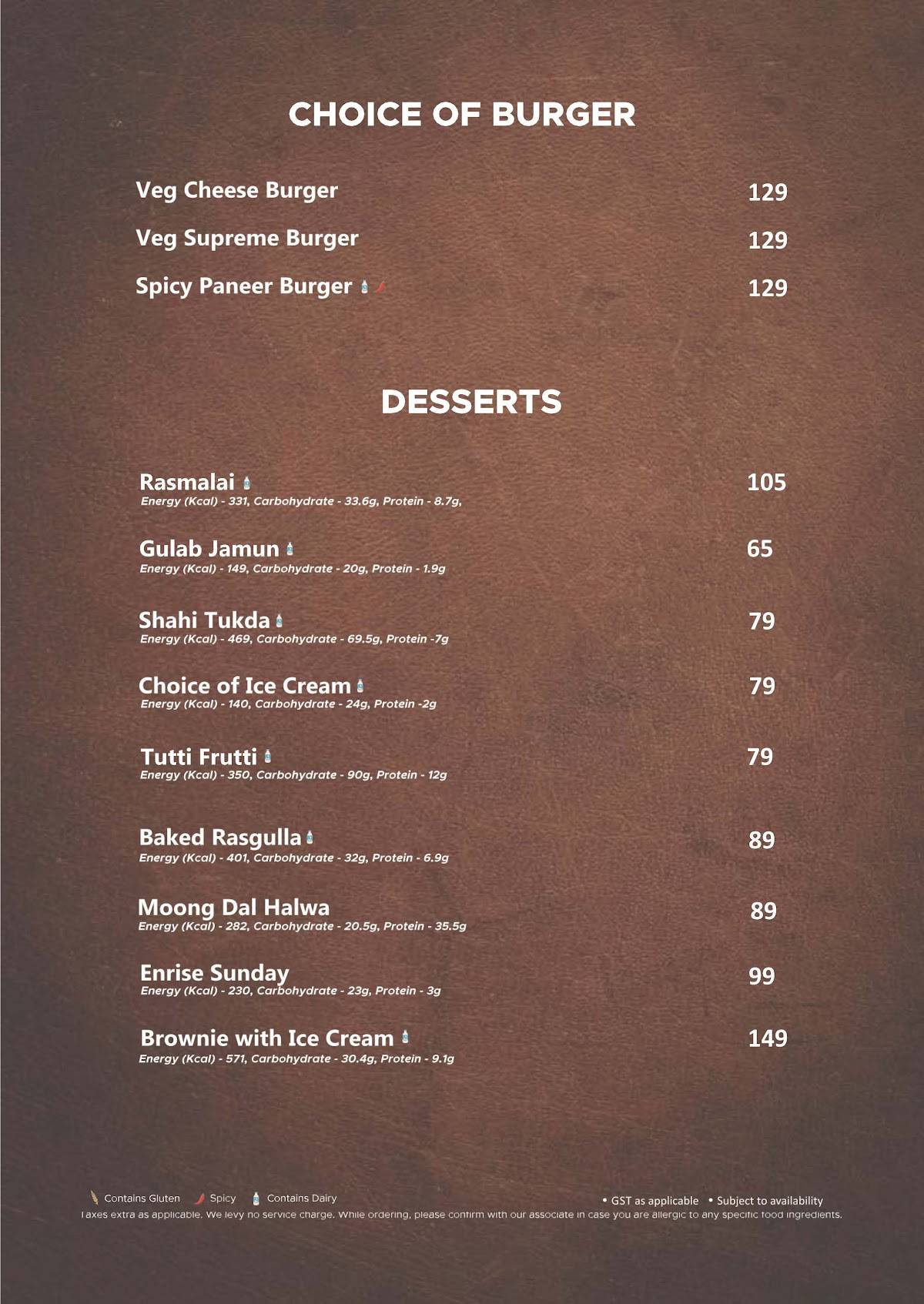 Prasadam Restaurant & Banquet, Jamnagar menu