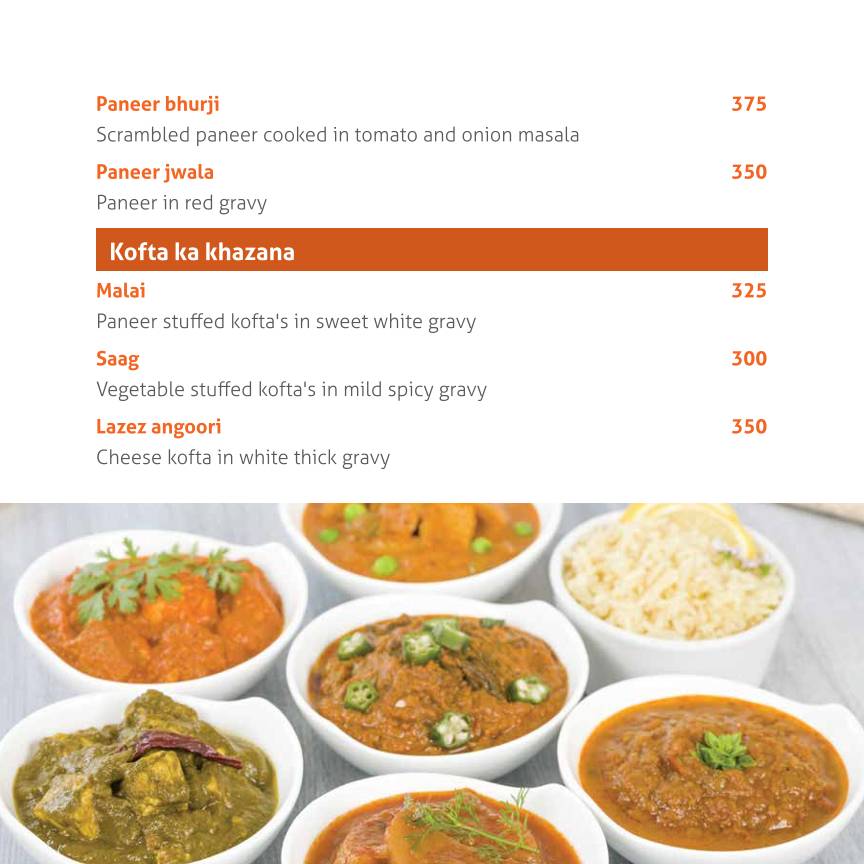Pukhraj Restaurant menu