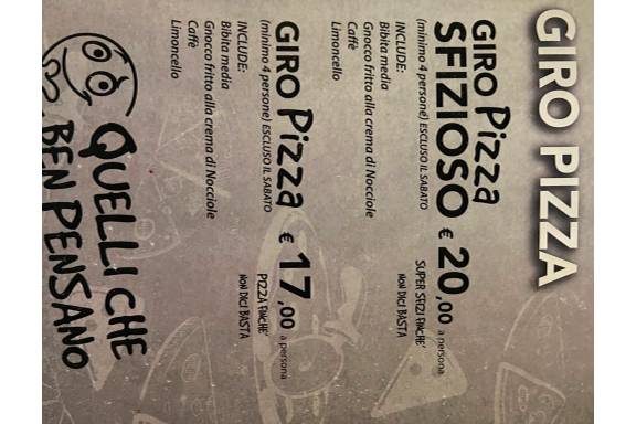 Menu di Quelli Che Ben Pensano 