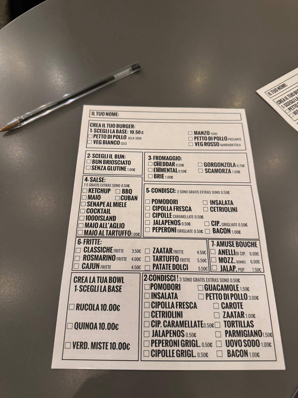 Menu di Reburger 