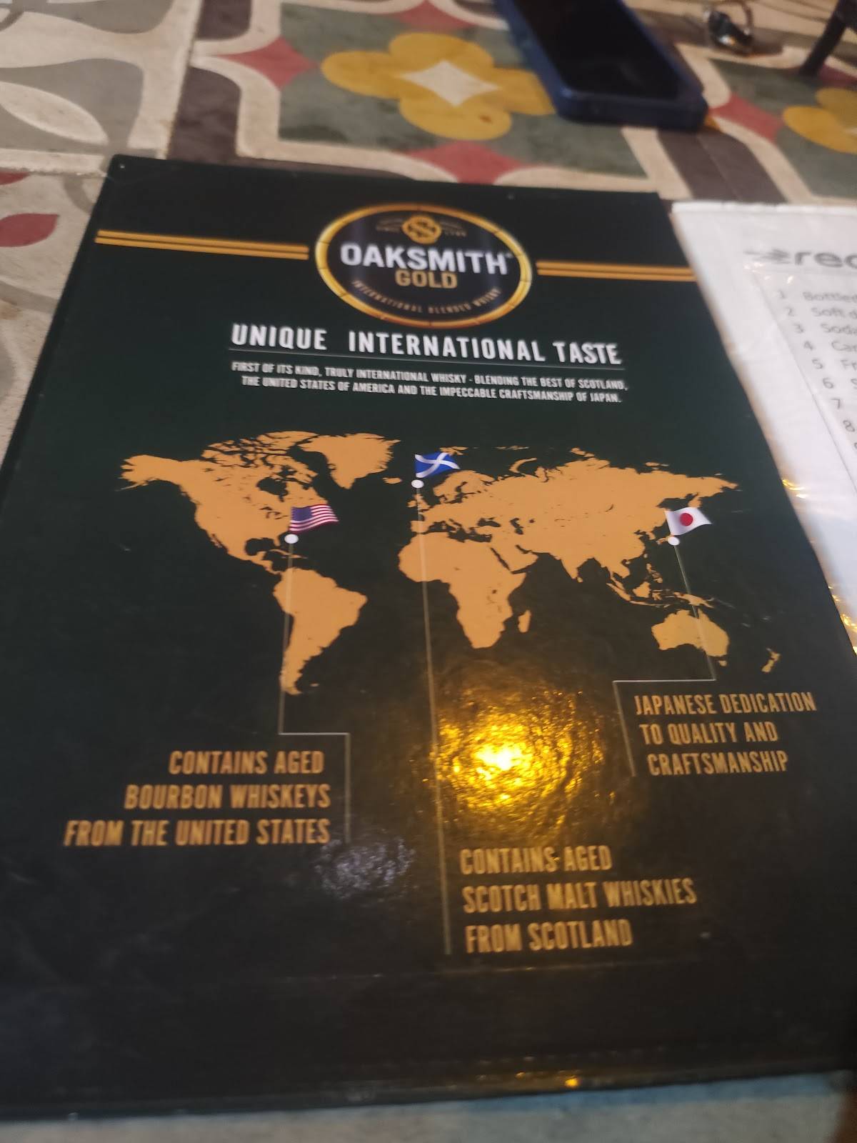 Recipes menu