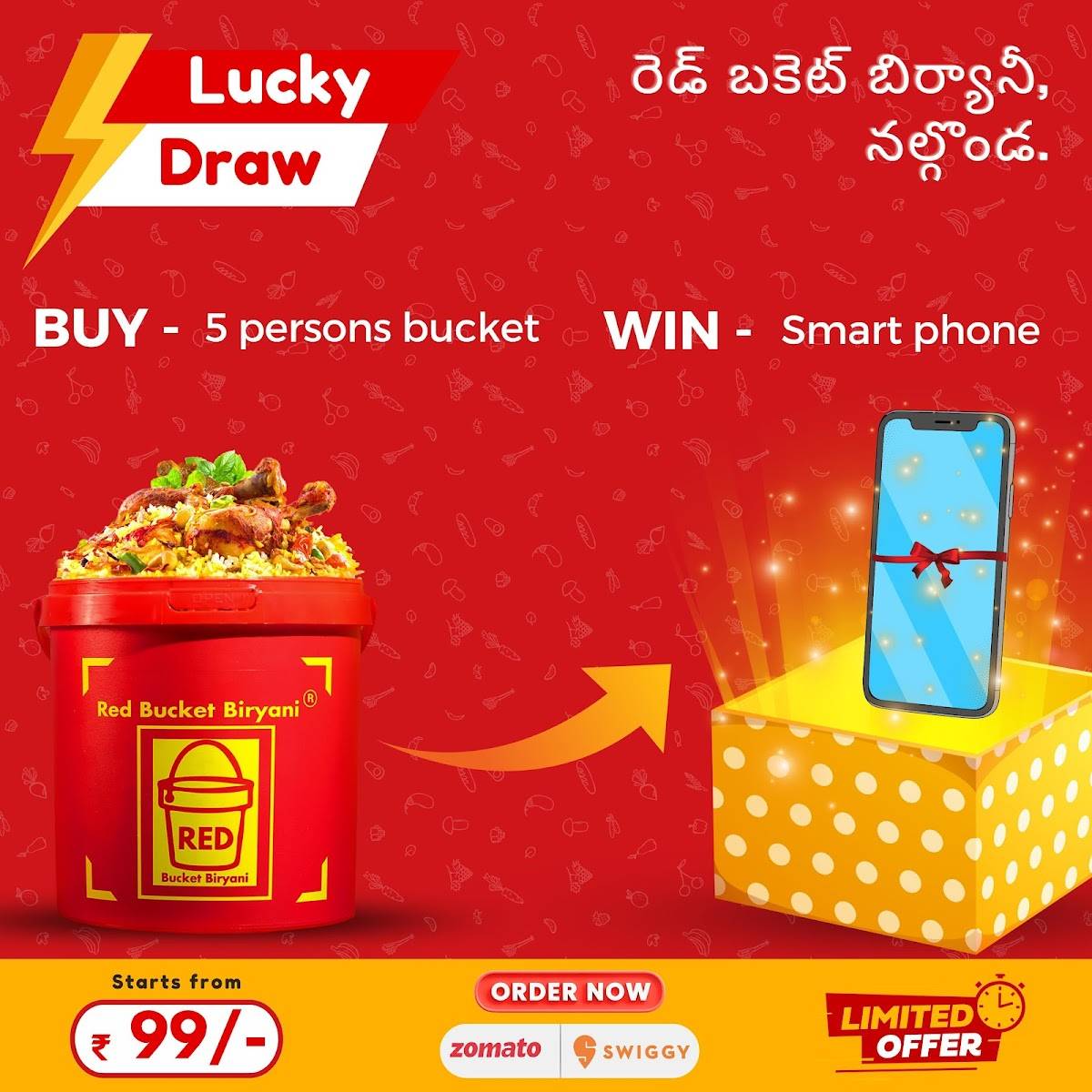 Red Bucket Biryani Nalgonda menu