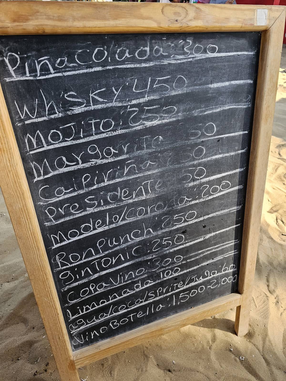 Menu at Restaurant Luis in Coson, Las Terrenas