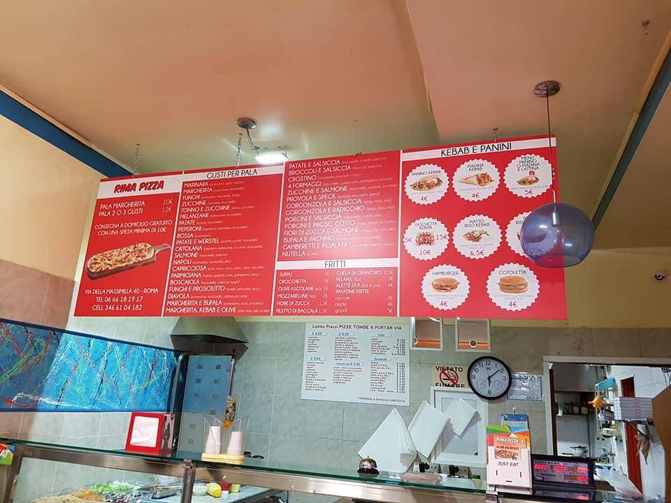 Menu di Rima Pizza 