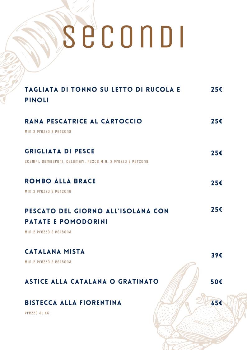Menu di Ristorante Da Settimo 