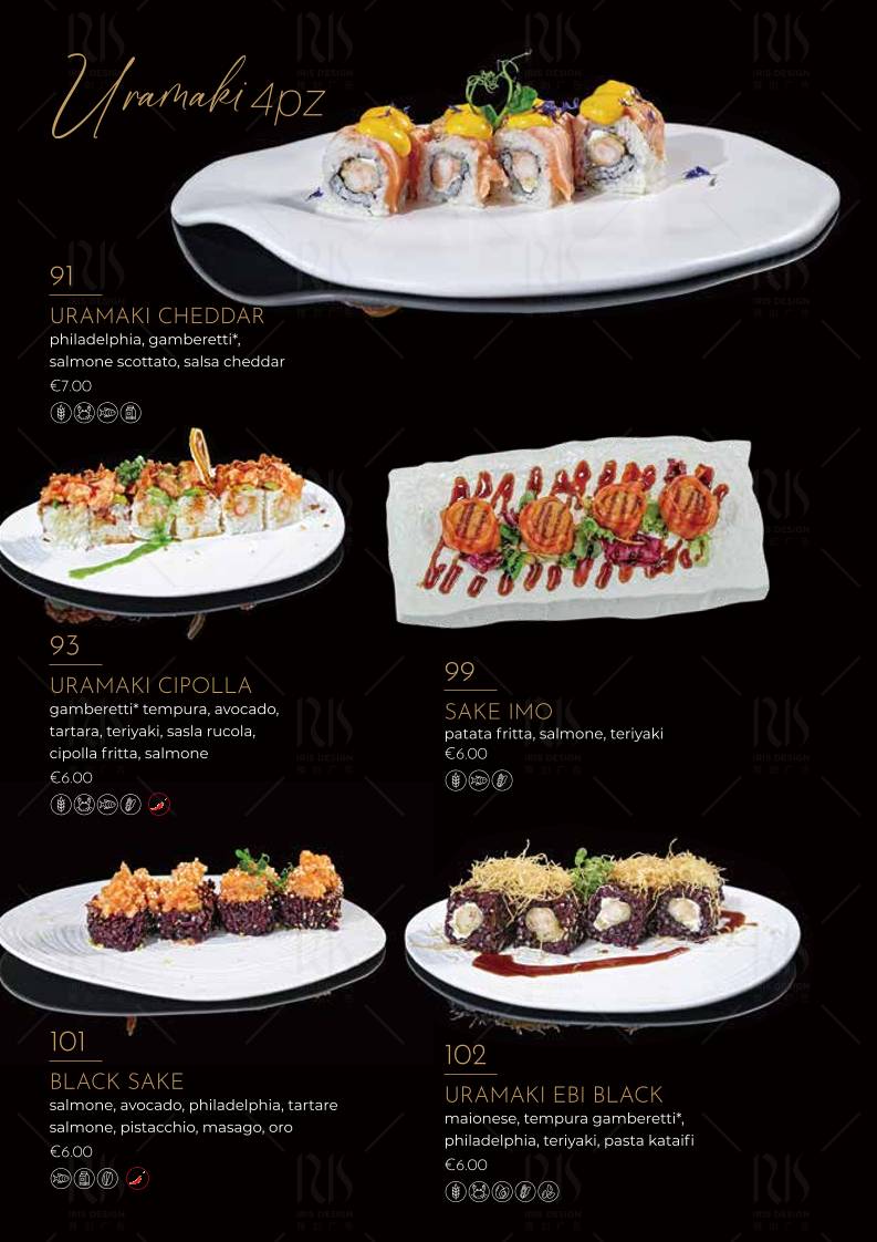 Menu di Ristorante Giapponese Hanami Parma 