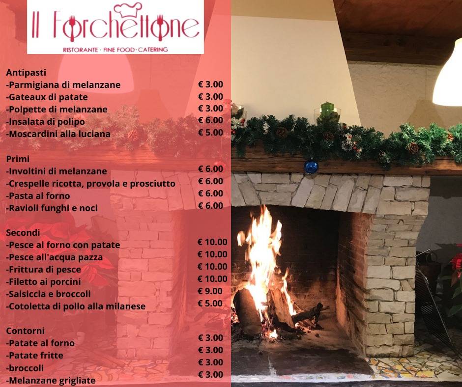 Menu di Ristorante Il Forchettone Di Mercurio A. & C. 