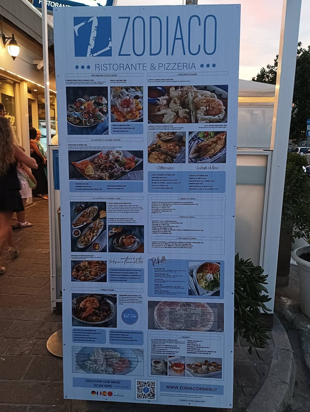 Menu di Lo Zodiaco 