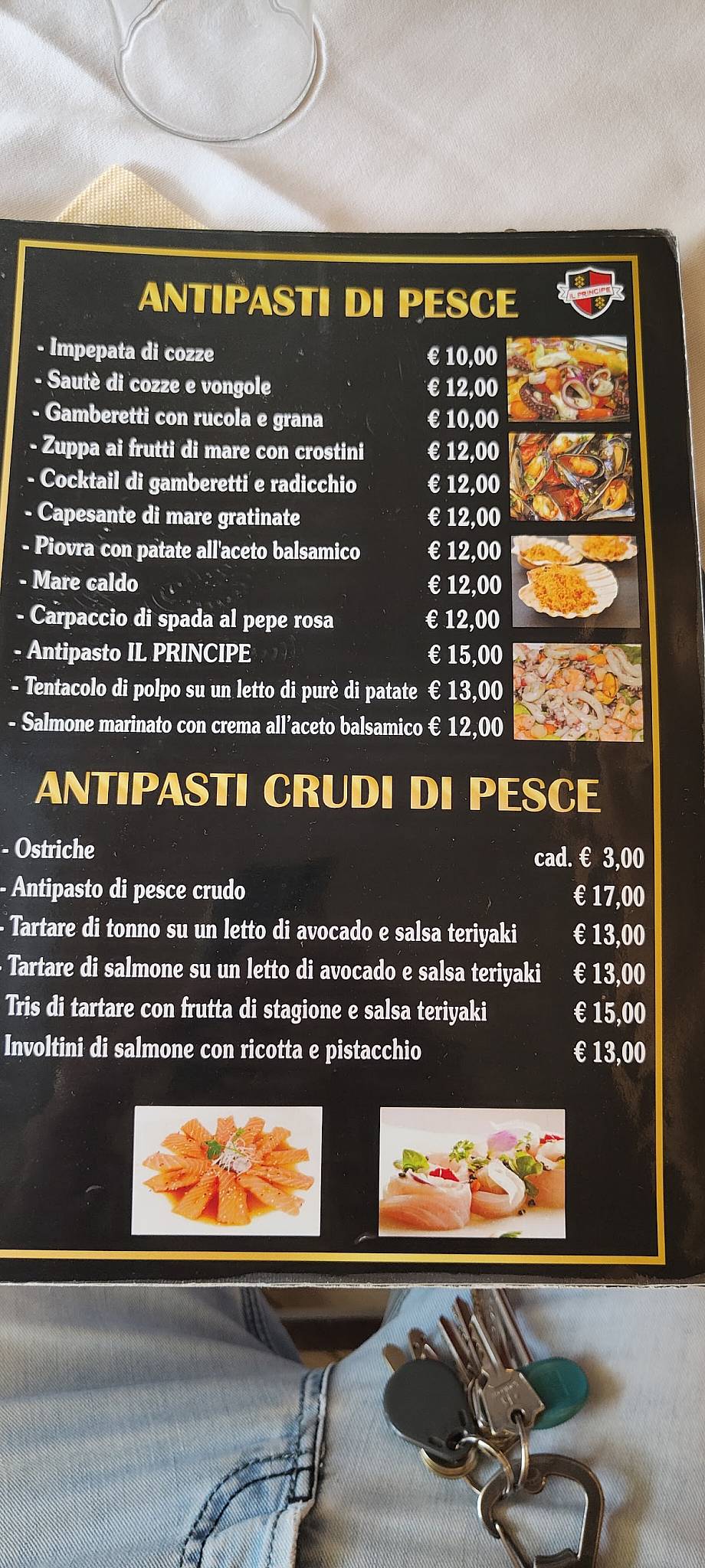 Menu di Ristorante Pizzeria "Il Principe" 